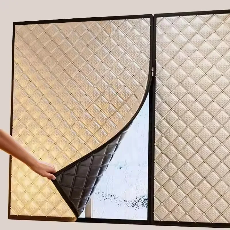 ستائر الرياح والدافئة، الزجاج الأمامي الشتوي، غرفة النوم، فيلم عازل، مقاوم للبرد، عازل للماء، نوافذ الشاشة، ستائر الأبواب