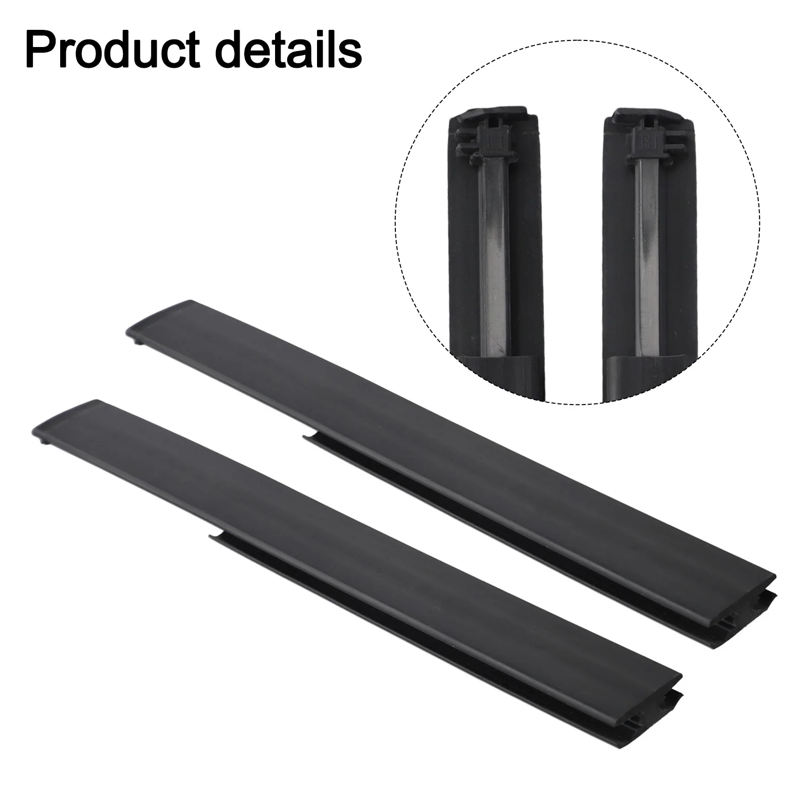 

ABS Trimming Drip Molding Roof Exterior Trim Car Exterior Enhancement Front Pair Non-Deformation Wear-Resistant