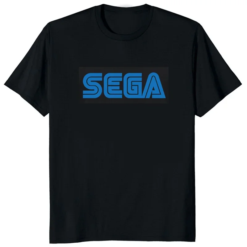 Sega Logo Casual fashion Harajuku Korean style gaming fan Y2k Creative Trend Street wear summer unisex crew neck T-shirt