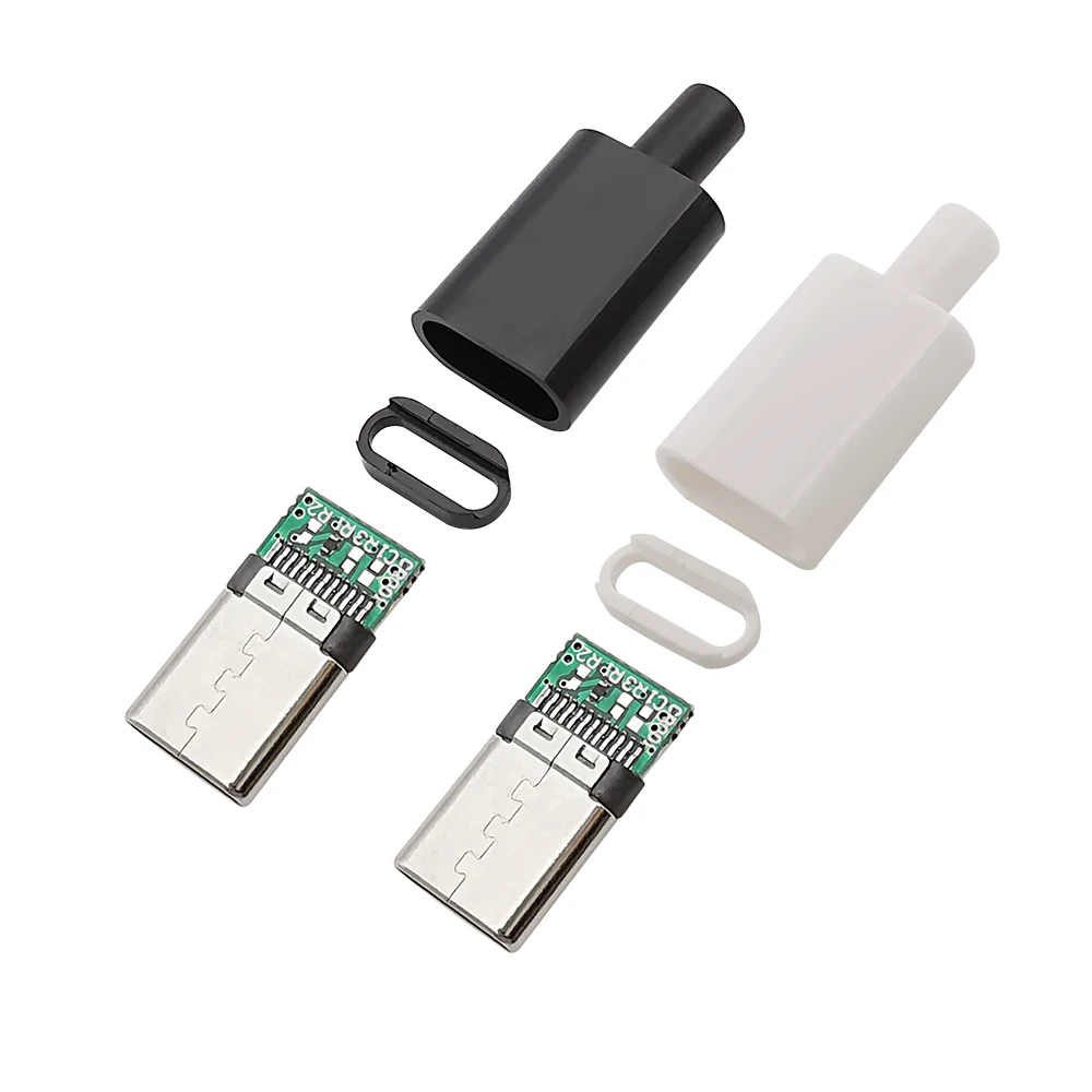 10 Stücke Typ-C USB 3.1 24 Pin Stecker Schweißen Typ Stecker Jack Schwanz Terminals Typ C Datenkabel Schnittstelle Zubehör Reparatur – Detail 1