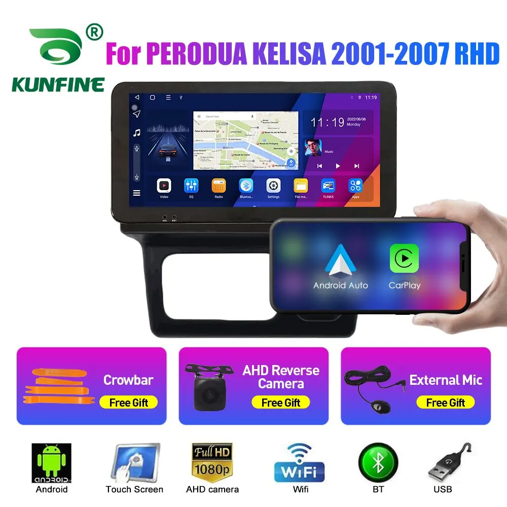 

10.33 Inch Car Radio For PERODUA KELISA 2001-07 2Din Android Octa Core Car Stereo DVD GPS Navigation Player QLED Screen Carplay