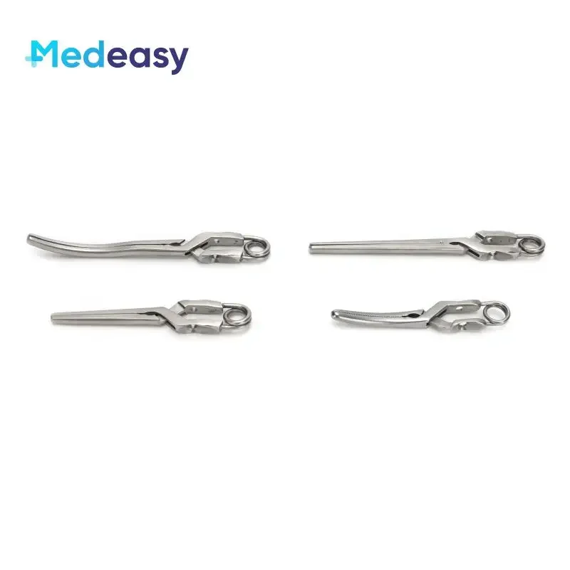 Laparoscopic Bulldog Clip Applier Reusable Artery Vein Forceps