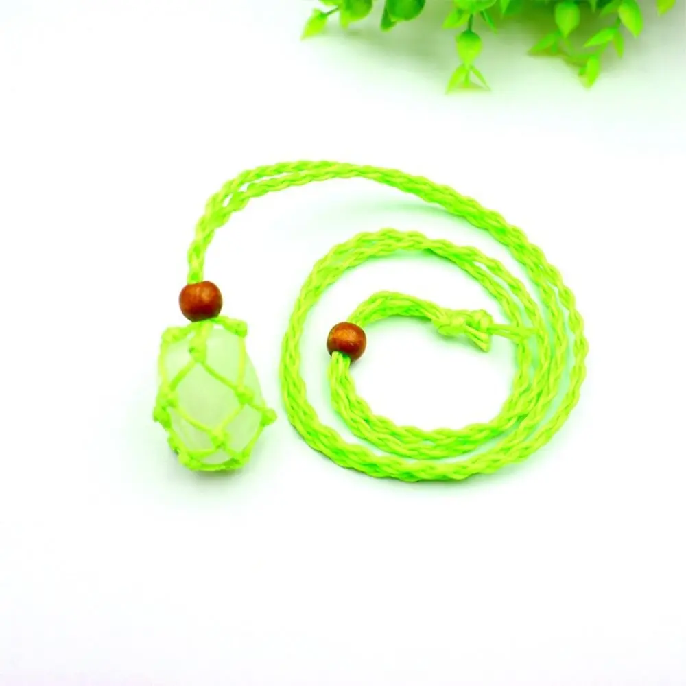 DIY Necklace Cord Braided Length Adjustable Crystal Necklace Holder Hand-woven Wax Rope Braided Necklace Cord Necklace