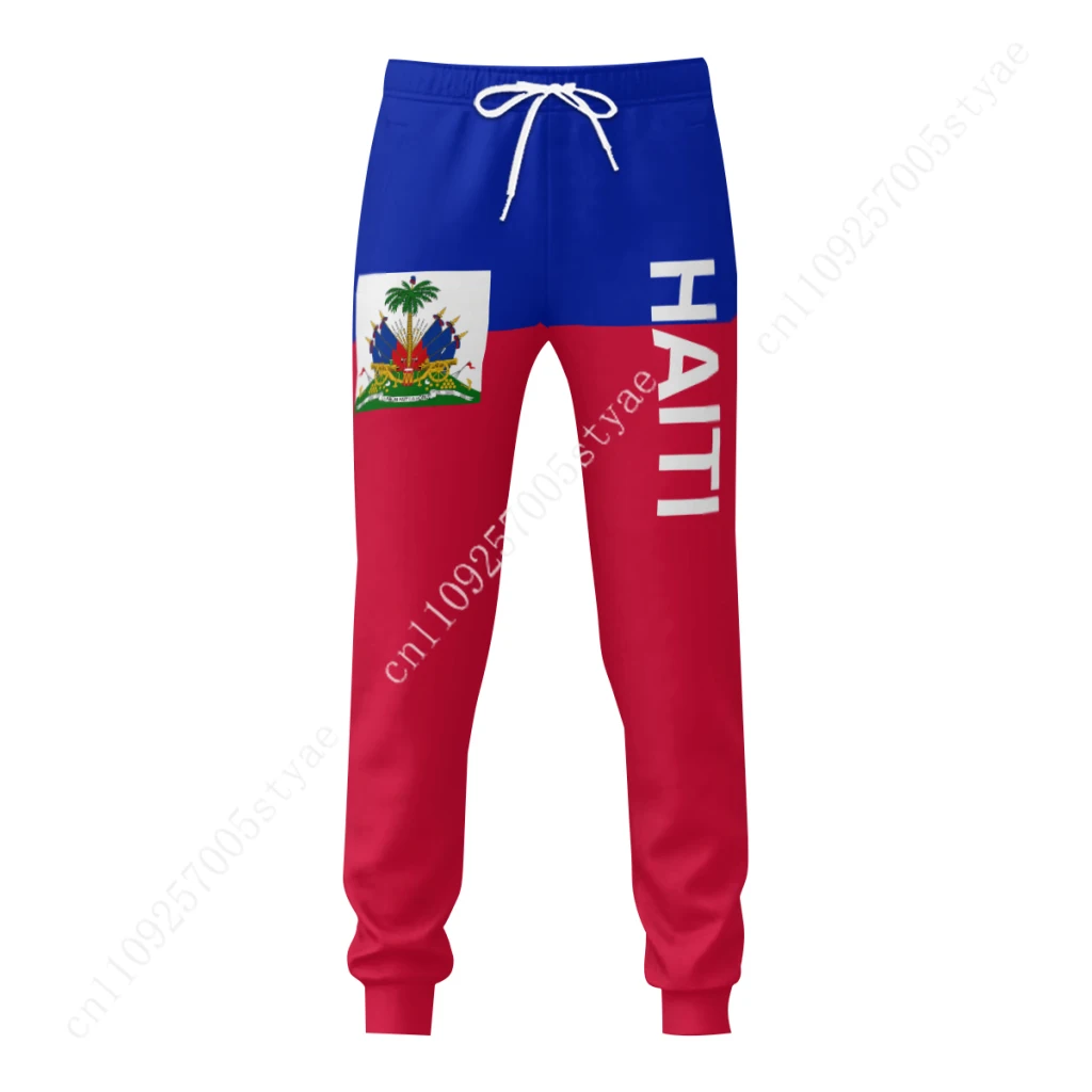 Haiti Flag Haitian Pants Mens Sweatpants with Pockets Sports Joggers Pants Casual Long Pants Loose Trousers with Drawstring 2026
