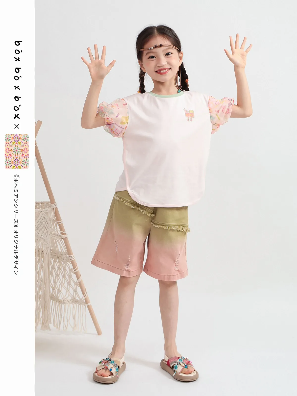 bobox-children's-summer-t-irt-round-ne-ort-sve-bubble-sve-print-cotton-casual-top-for-girls