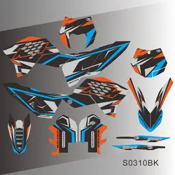 For KTM SX SXF 2007 2008 2009 2010 EXC EXCF 125 250 300 450 2008 2009 2010 2011 Graphics Decals Stickers Motorcycle Background