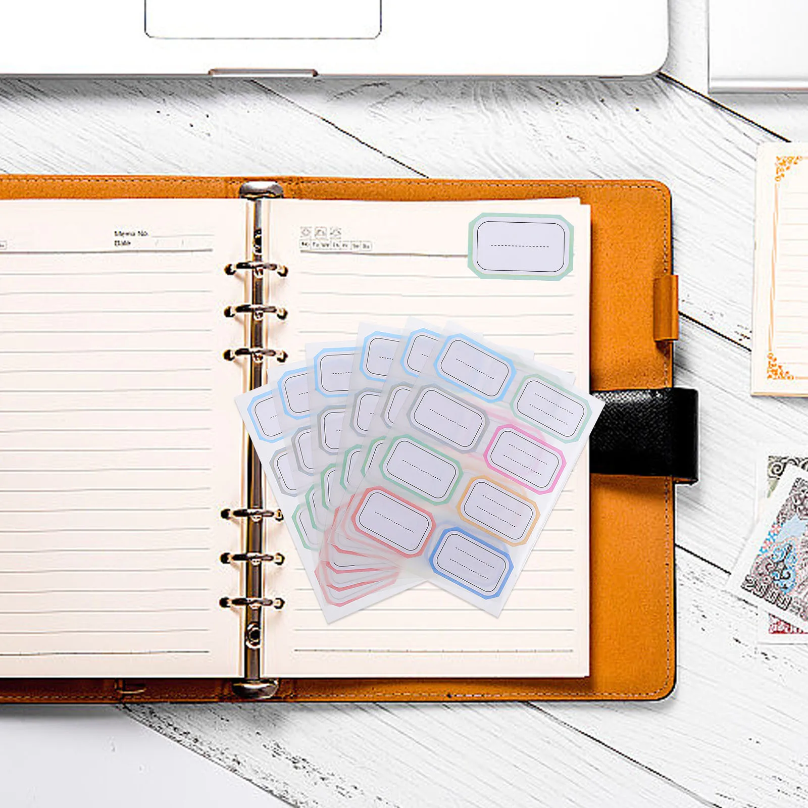 

288Pcs Handwritten Writable Label Stickers Self Adhesive Lined Labels for Books Textbooks Water Bottle Markers