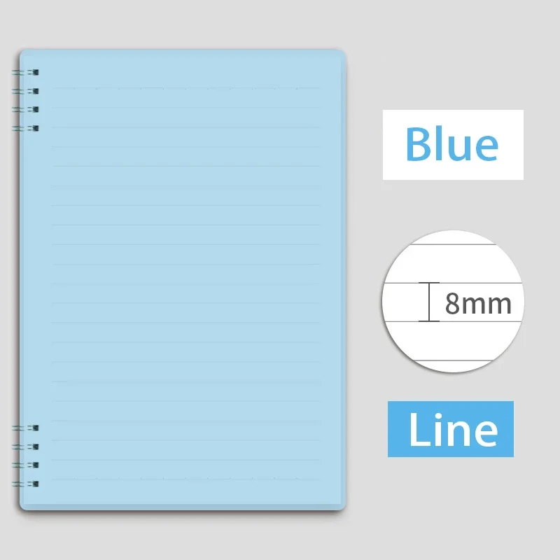 A5/B5 Morandi спиральный блокнот, блокнот, ежедневник, еженедельный ежедневник, ежедневник, офисные и школьные принадлежности