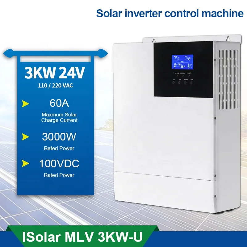 Hybrid 3 Phase Solar Inverter 10Kva Control Machine Support Multiple Parallel Connection MLV 3KW-U MPPT 2000w