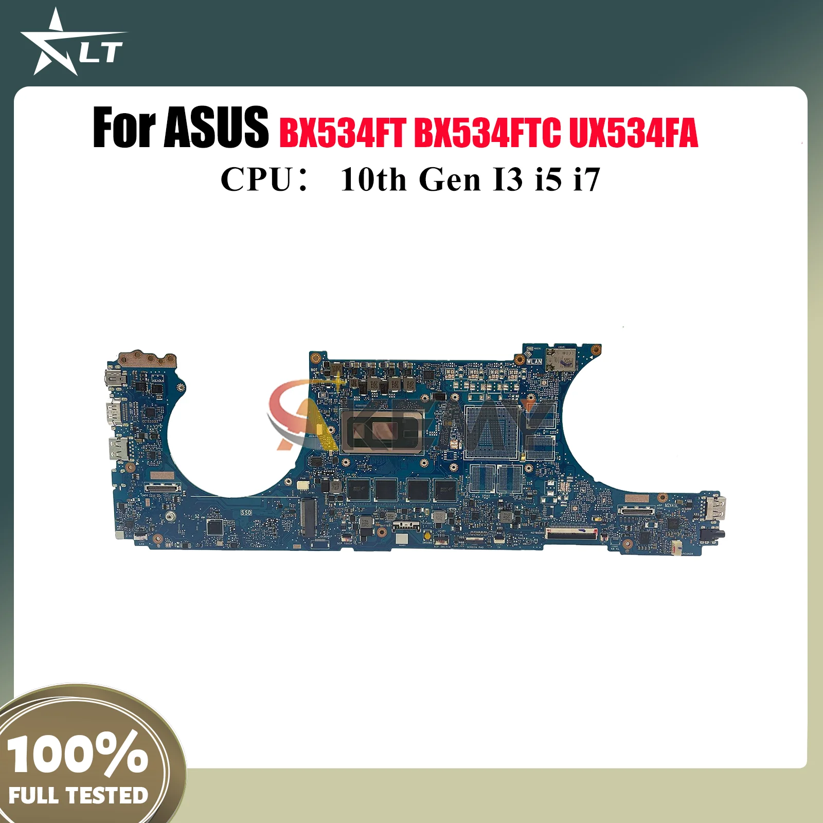 

UX534FA Материнская плата для ноутбука ASUS UX534FTC BX534FT UX534FT UX534F BX534FTC BX533FTC RX534FTC Материнская плата с 10-го поколения I3 i5 i7