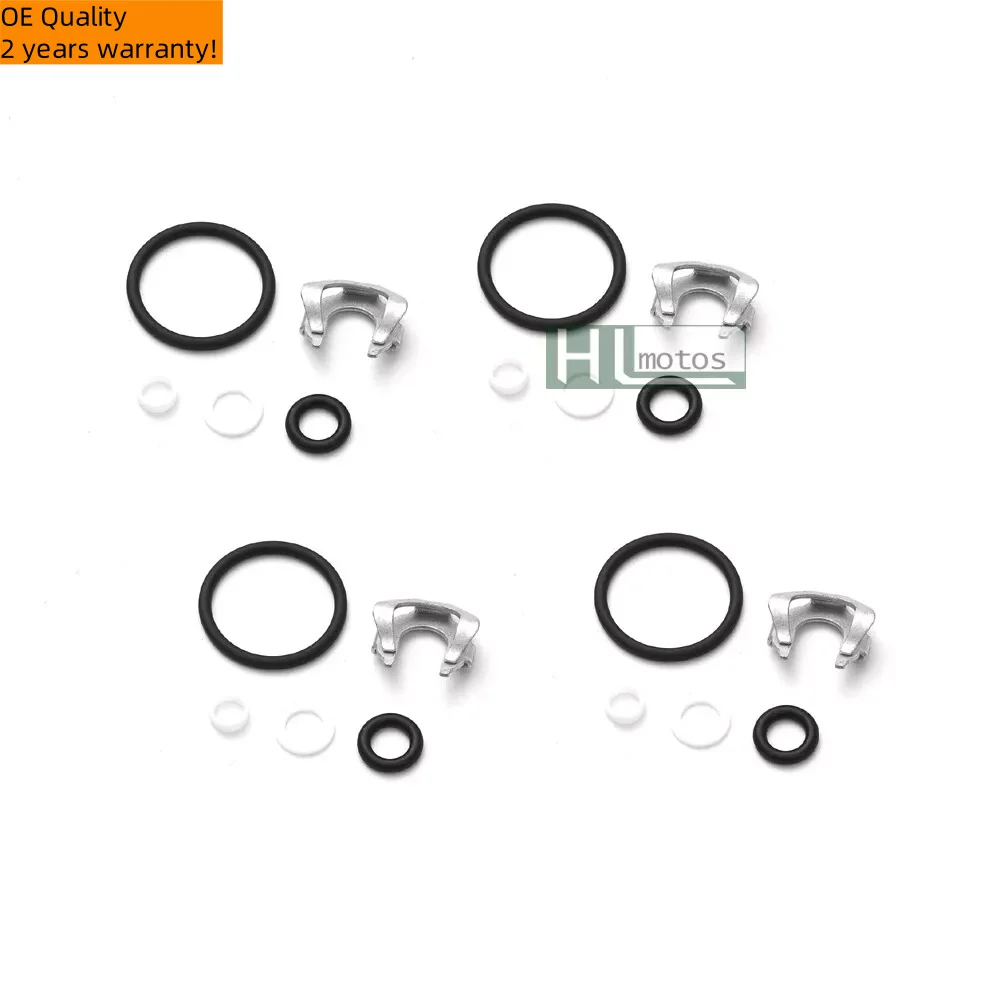 

Premium 4Pcs Fuel Injectors Seals Repair O-ring Kit for 1.4TFSI VW Golf Audi A3 EA111