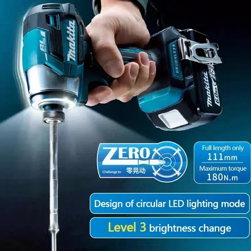 2025 ماكيتا DTD173 1800 دورة في الدقيقة سائق تأثير لاسلكي 180Nm فرش السيارات الحفر الكهربائية الخشب/الترباس/T-وضع ل 18 فولت