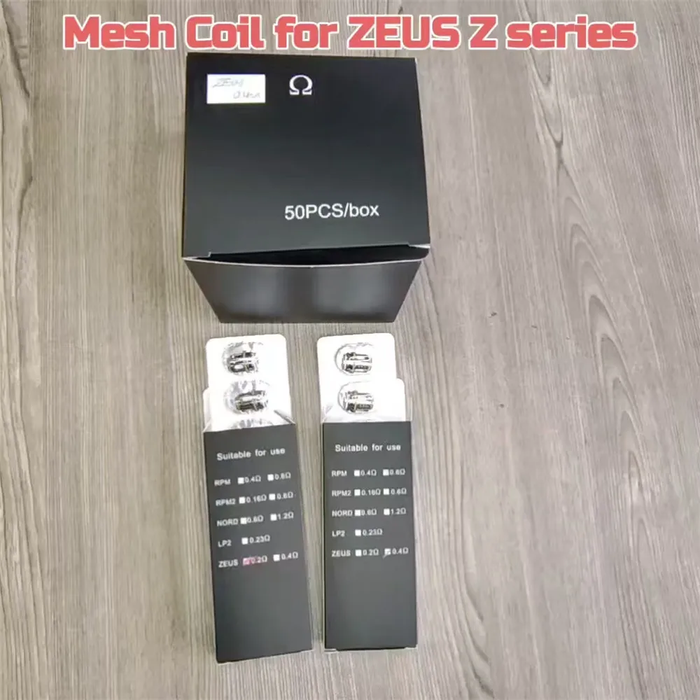 ZEUS Zeus bobine Z bobine matériel accessoires 0.2 0.4ohm 5 pièces/boîte pour Geekvape Zeus série Z Vape Kit bobines d'atomisation