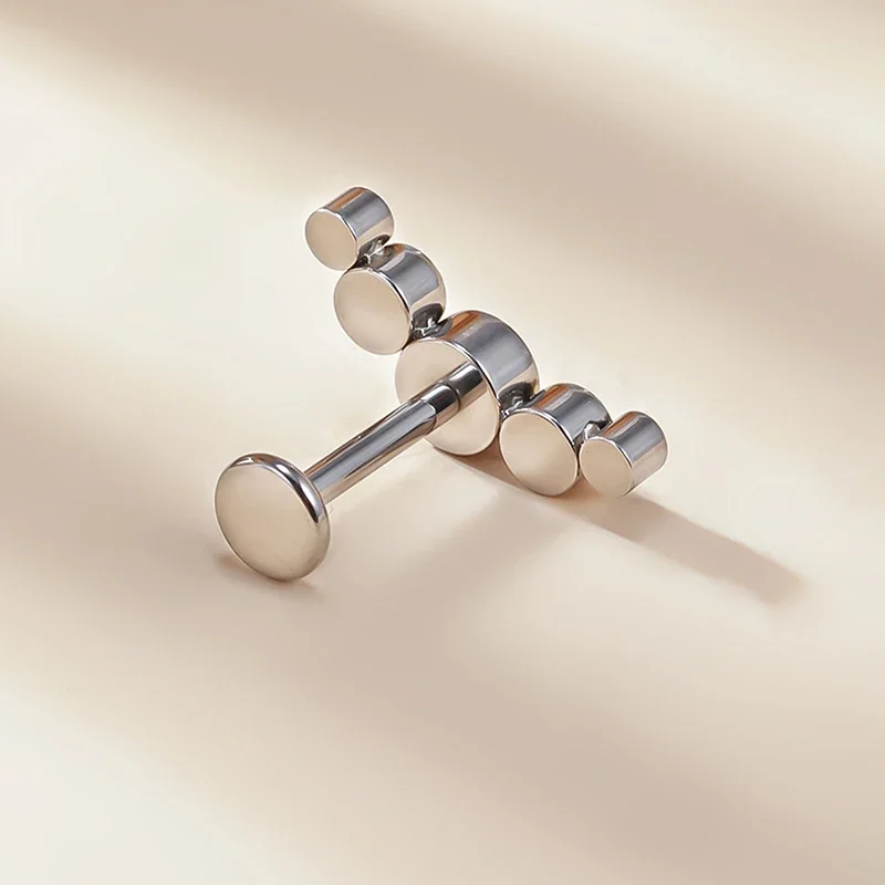 G23 Titanium Ear Studs with CZ Stones