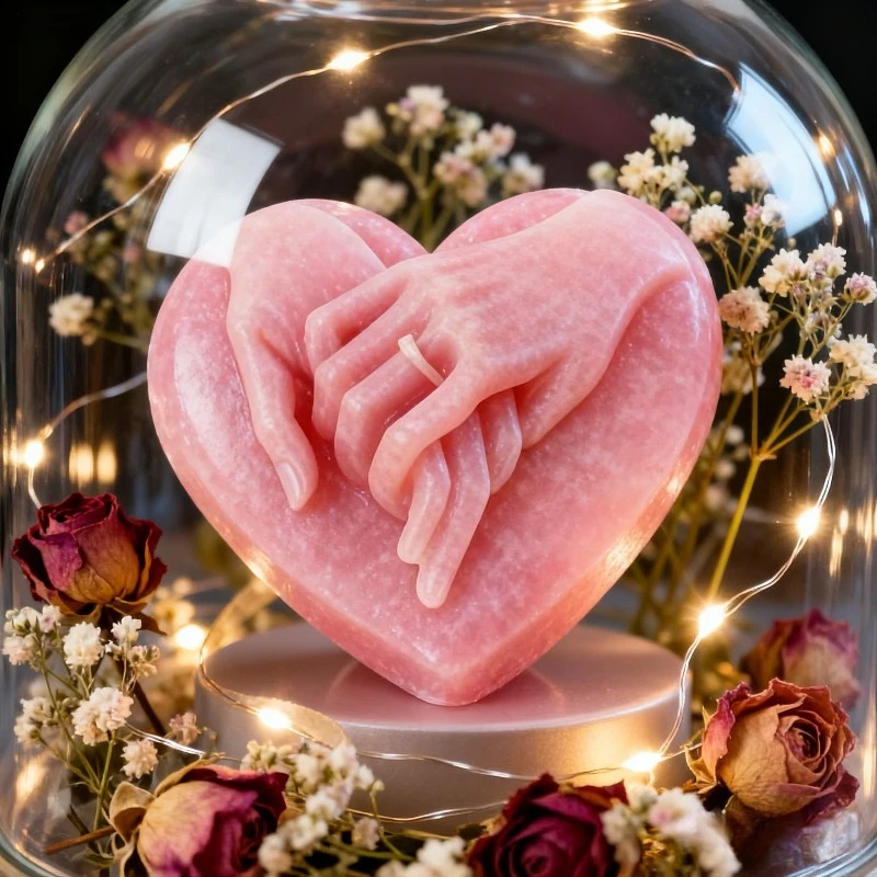 

Hand in Hand Soap Molds Heart Silicone Resin Mould for DIY Valentine's Day Homemade Soap Candle Making Polymer Clay Craft