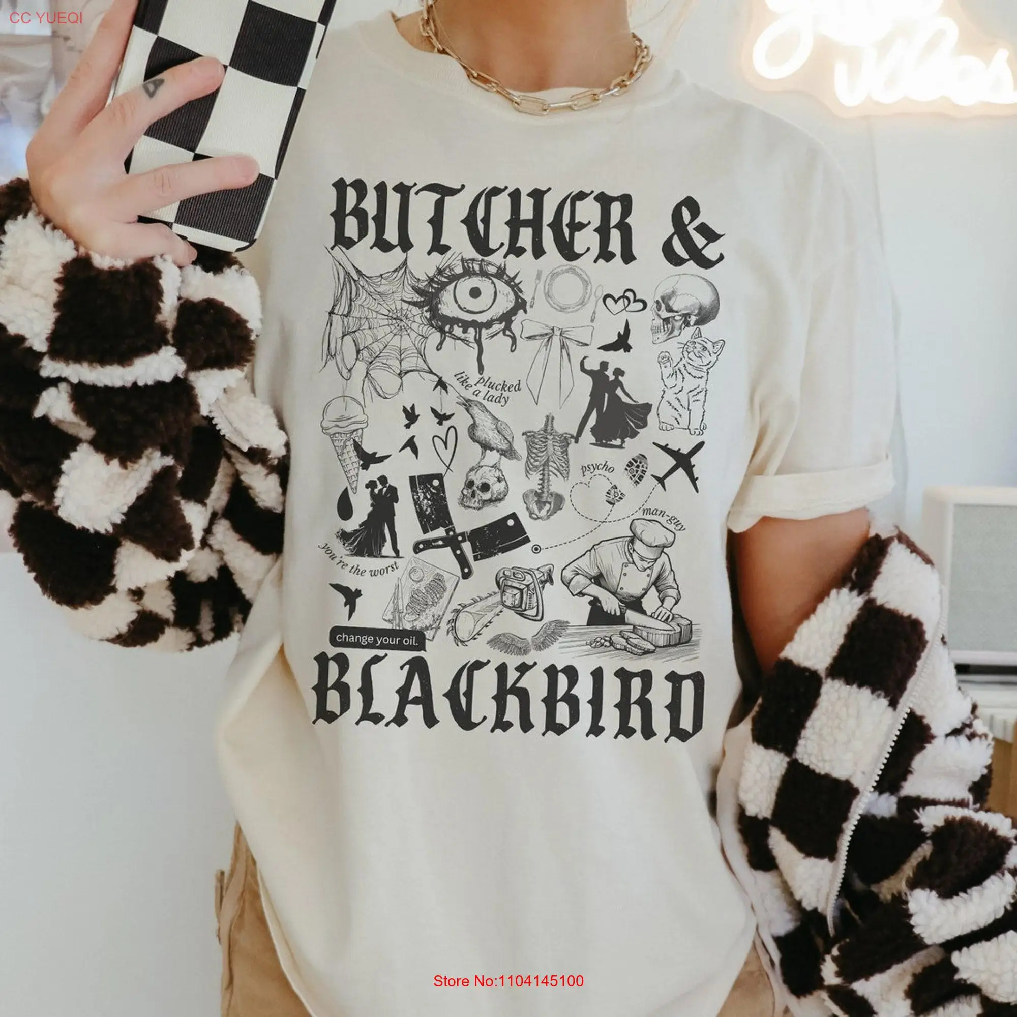 Butcher and Blackbird Brynne Weaver Book Lover T Shirt Merch Bookish Romantasy Kindle Club Dark Romance