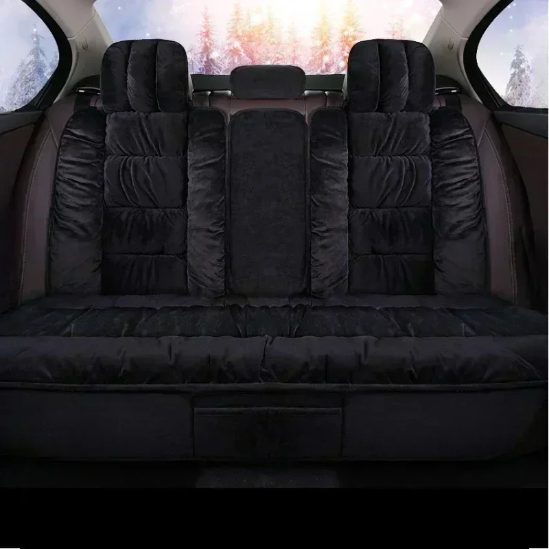 لـ Acura TSX 2009-2025 غطاء مقعد سيارة شتوي قصير من القطيفة، ناعم، مريح، دافئ، سميك وراقي، غطاء مقعد ملفوف بالكامل