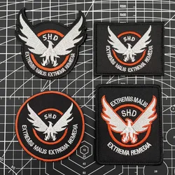 SHD The Division Wings Embroidered Patches Military Hook&Loop Game Armband Tactical Shooting Role-playing Badge Backpack Sticker