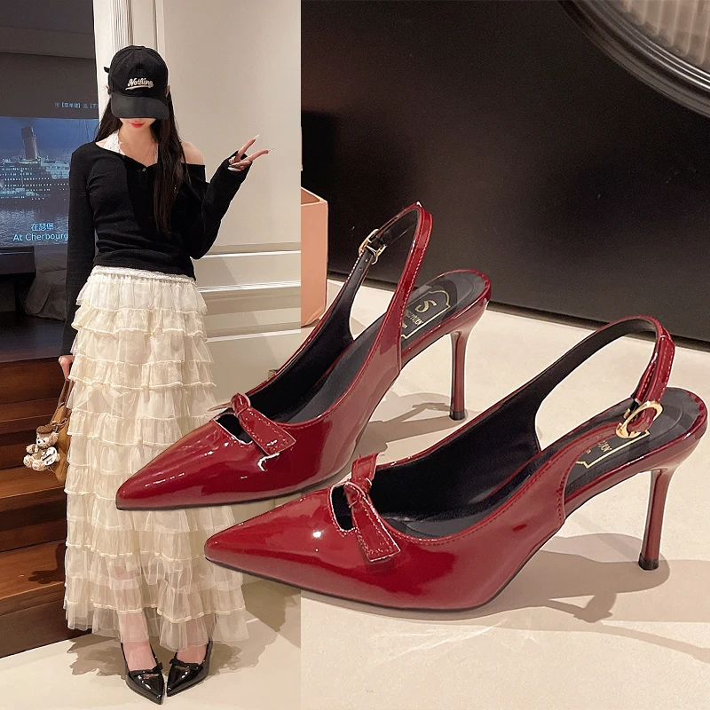 

women's summer sandals 2026 High Heel Women Sandals Fashion Dress Singbacks Pumps and heels Elegant Party Wedding Female Shoes