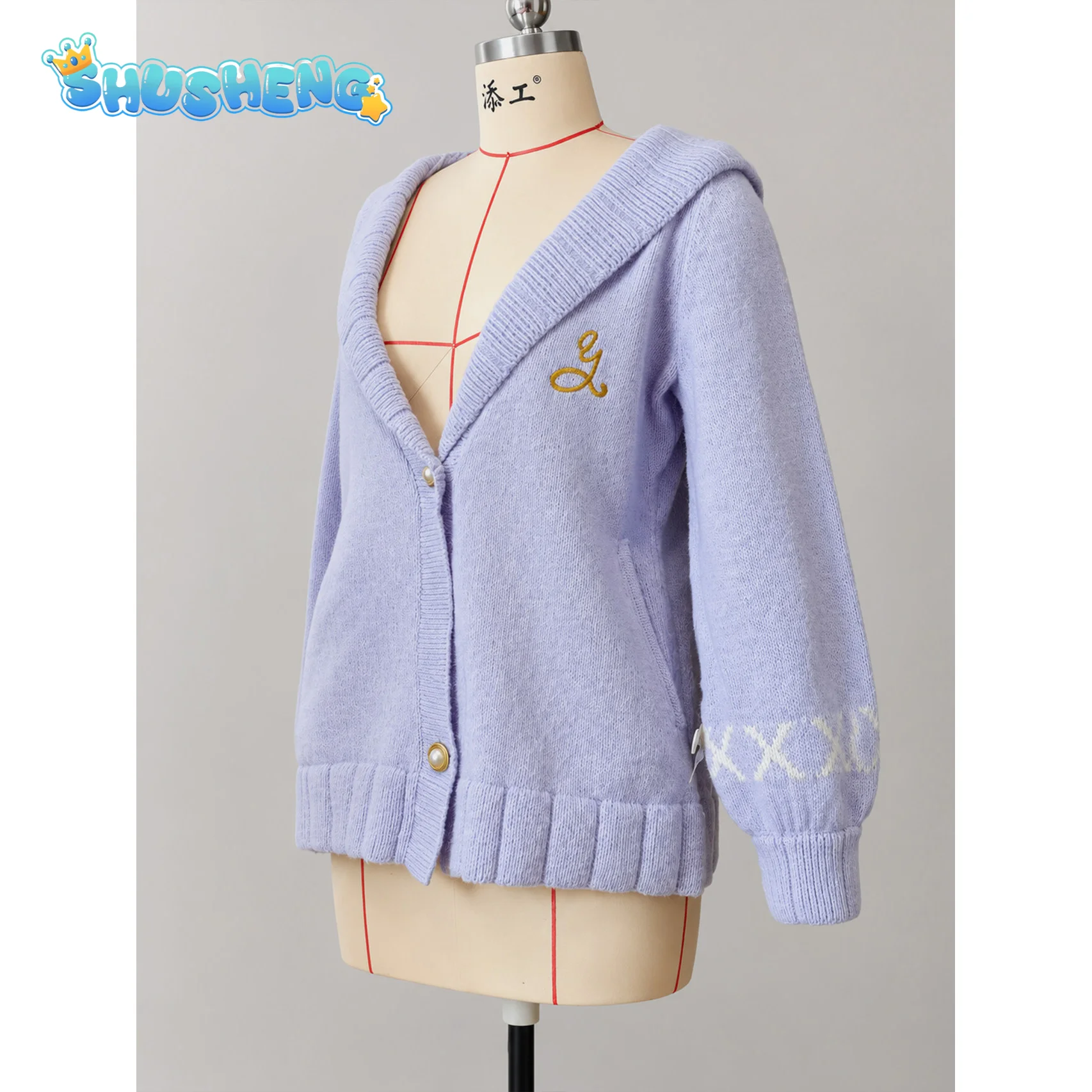 Anime Project Sekai Cosplay Asahina Mafuyu PJSK Costume Women Halloween Daily Pajamas Home Clothes Comfortable Cotton Dress - view 5