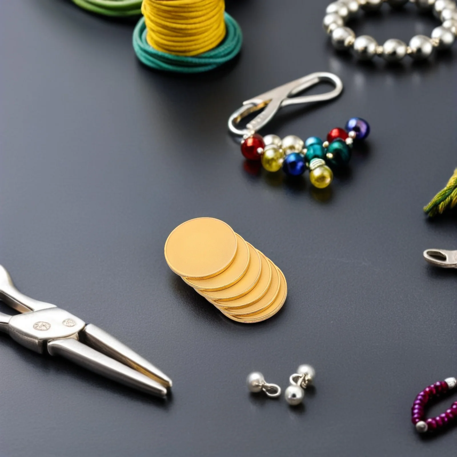 Pièces de monnaie gravées pour bijoux, 8 pièces, vierges gravables, médailles, ornement Laser, défi, artisanat doré, bricolage