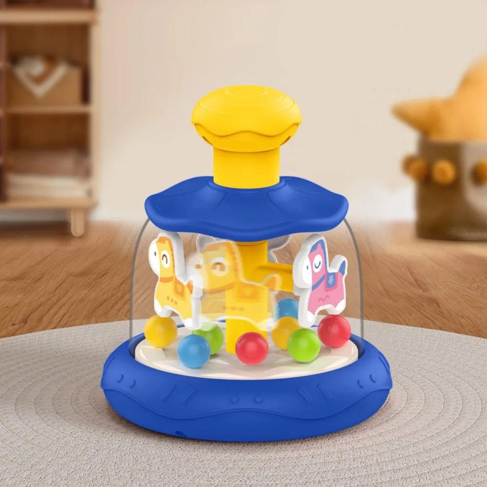 

Interactive Games Baby Press Rotating Toy Hand Coordination Early Learning Sensory Spinning Toys Cartoon Skills Educational Toy