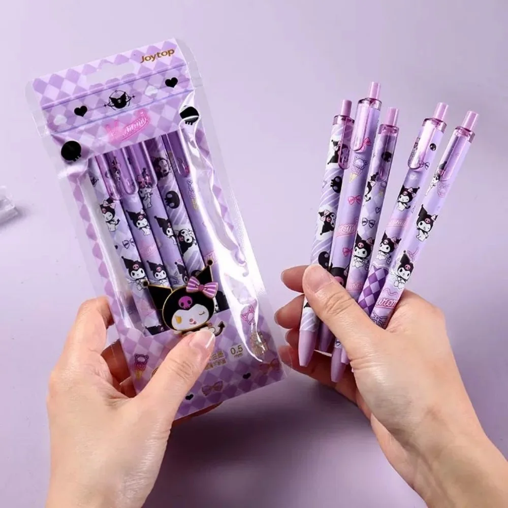 

Genuine Sanrio Kuromi Push-Button Ballpoint Pen Cartoon Study Stationery Pens Office Writing Gel Pen School Prize Gift For Girls