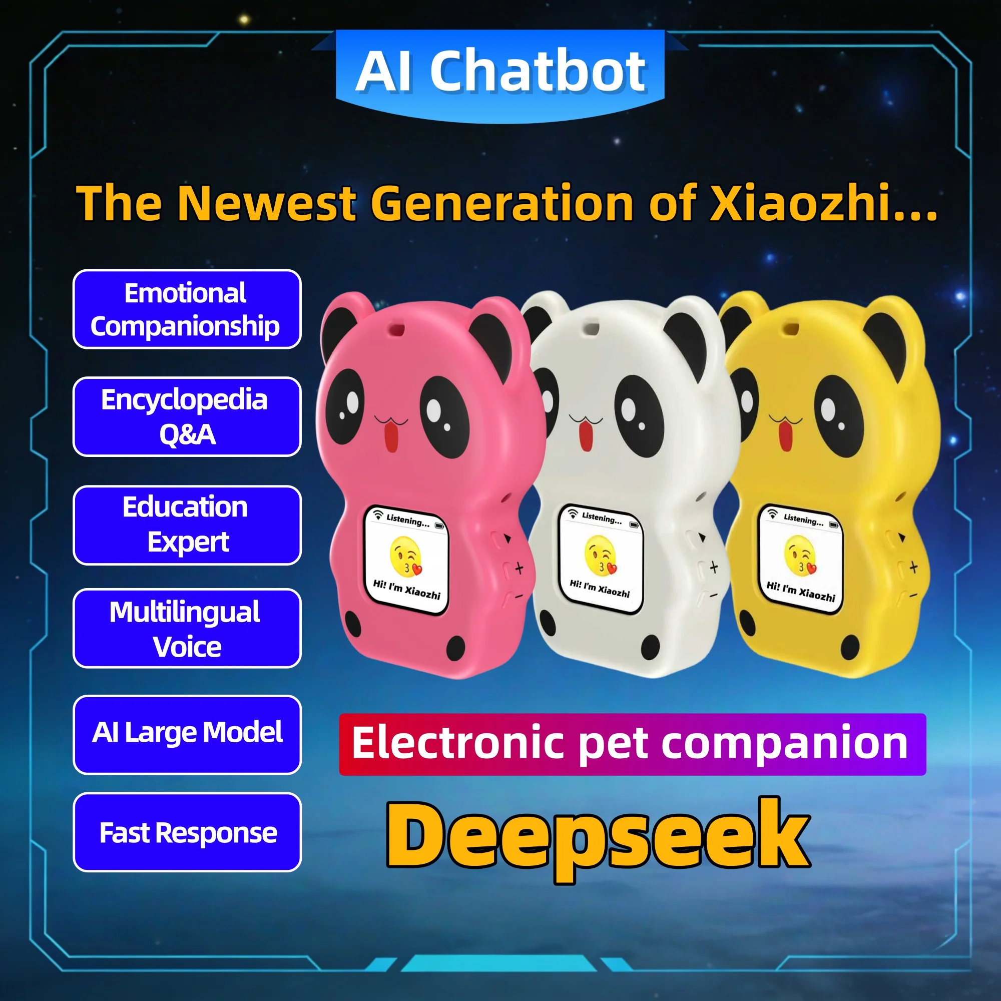 

AI-C10, Deepseek, Doubao Xiaozhi: ИИ-компаньон-робот, диалоговый режим, рассказывание историй, эмоциональный питомец, модная игрушка
