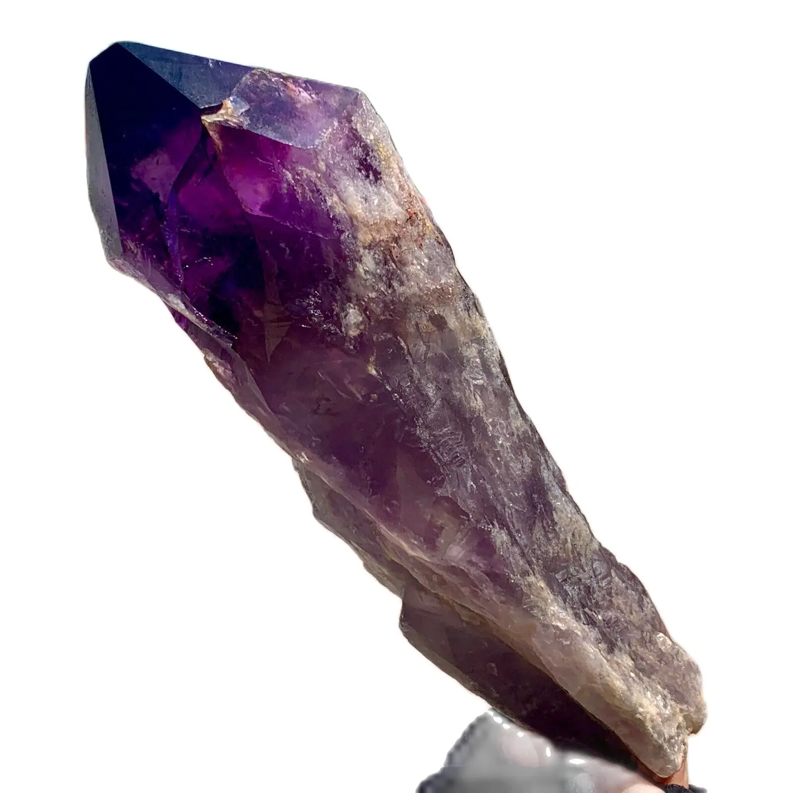 Natural Dream Amethyst Quartz Crystal Wand Point Realistic Healing