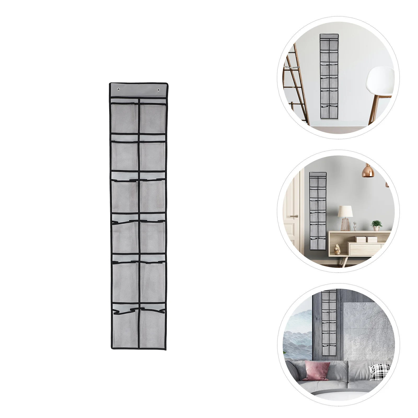 

Door Back Hanging Bag Non-Woven Fabric Creative Wall Storage Pouch Multi-Layer Sundries Organizer for Home Office