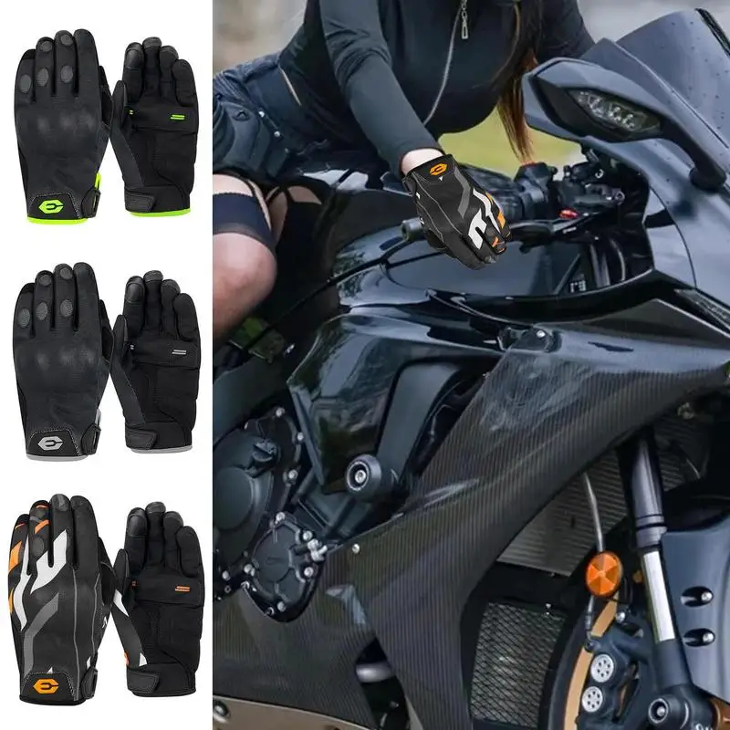 

Breathable Motorcycle Gloves Anti-Slip Biker Gloves Touchscreen Motorbike Mitts Motocross Hand Protection Tool For Men Women