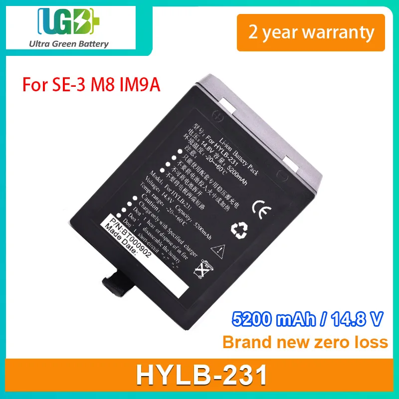 

UGB New battery For EDAN HYLB-231 SE-3 M8 IM9A medical Battery 14.8V 5200mAh