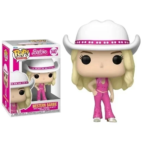 Funko POP PELÍCAS Oro Disco Barbie 1445 #   Barbie Occidental 1447 #   Colección de figuras de vinilo, modelo de juguete para niños, regalo de cumpleaños para niños