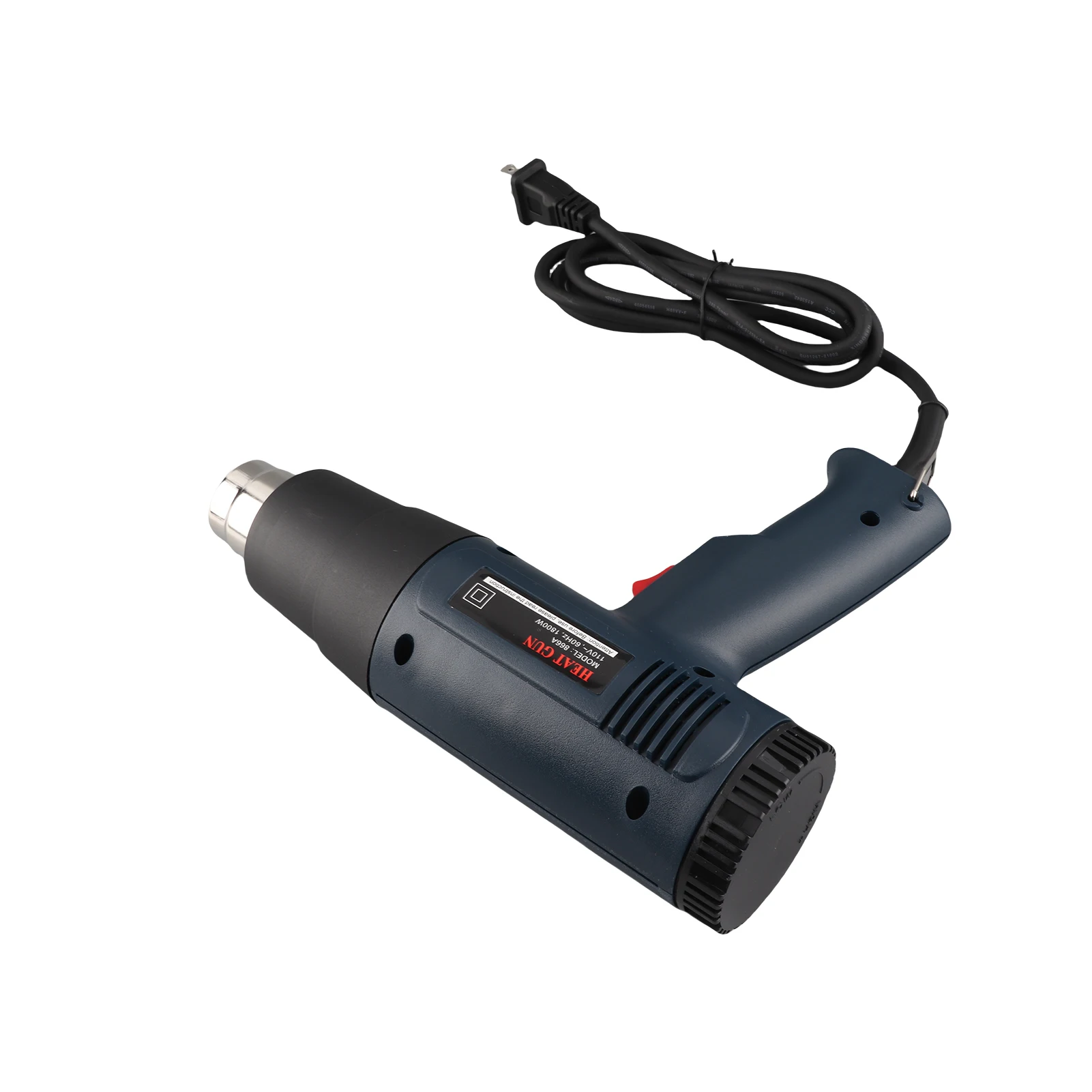 1800W Heat Gun Portable Heat Gun Kit 4 nozzles Two-speed Temperature Adjustable Handheld Heat BlowerHeat Shrink Gun LCD Display