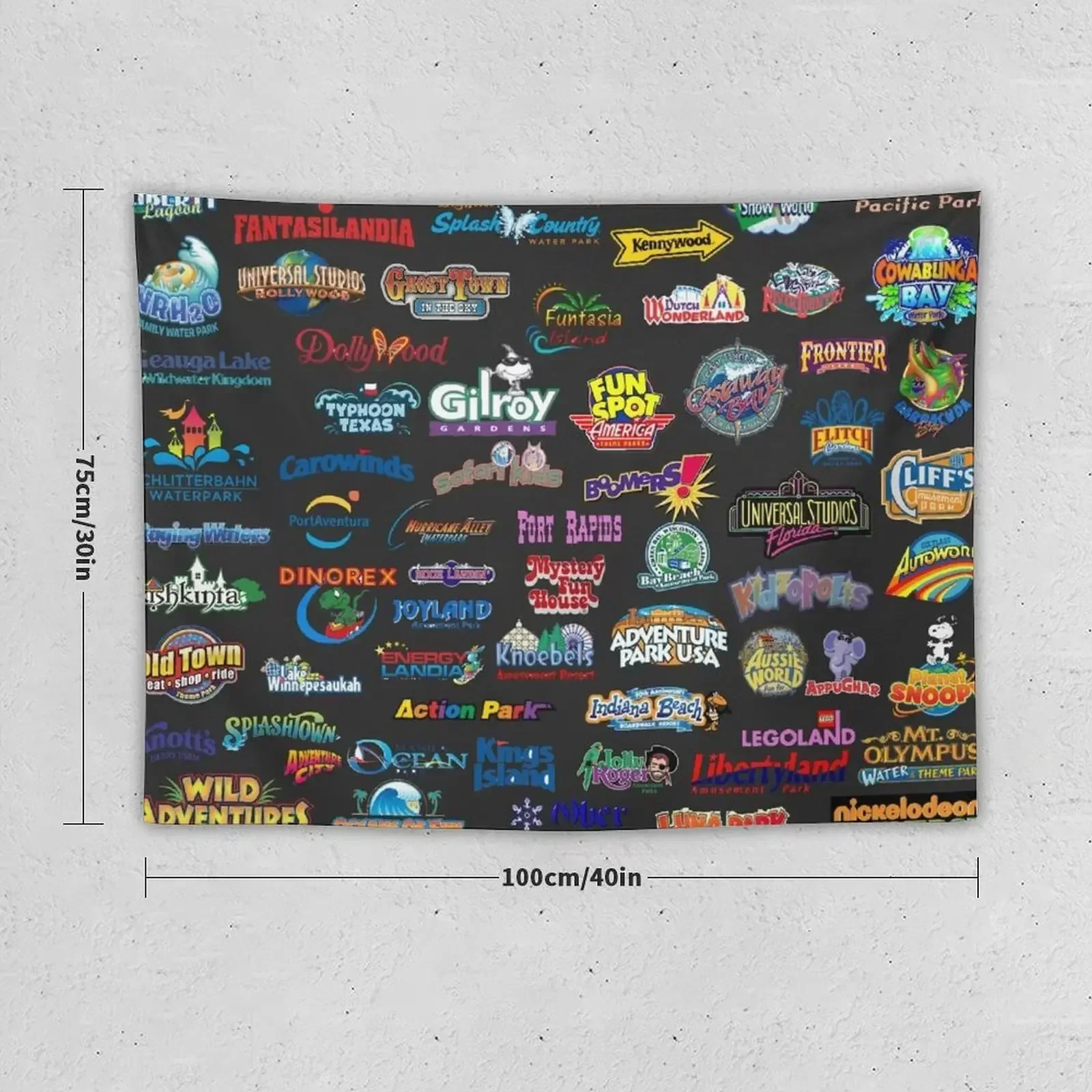 Amusement Parks Tapestry Wall Carpet Bedroom Decoration Tapestry