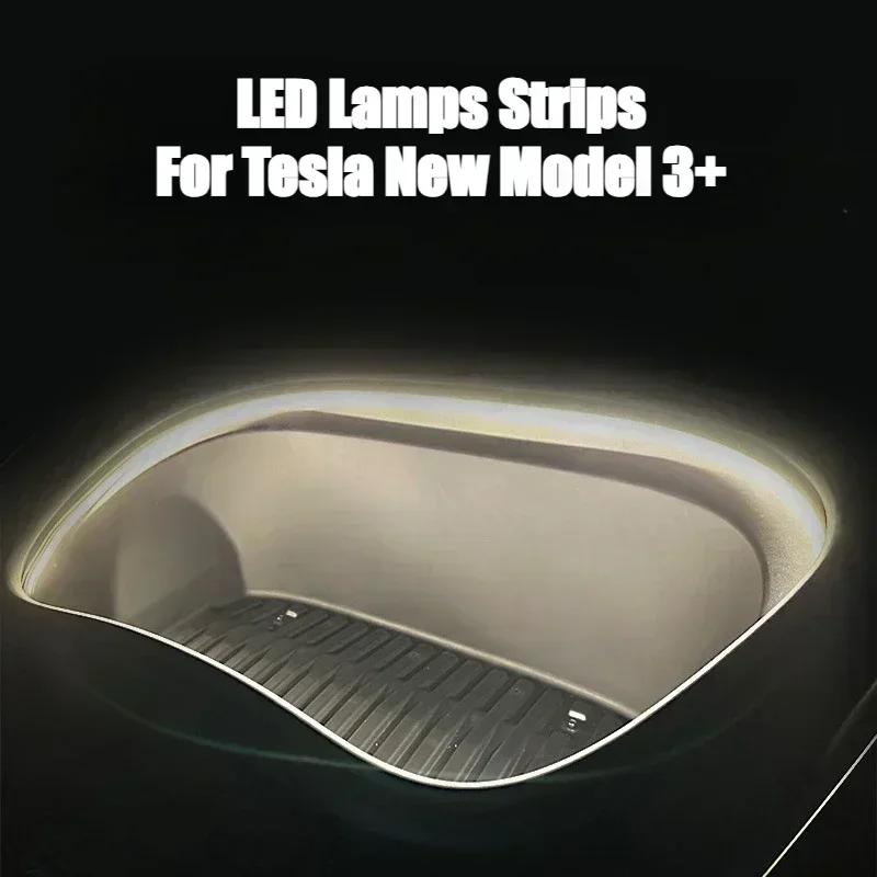 

LED Lamps Strips for Tesla New Model 3+ Highland 2024 Front Trunk Atmosphere Light Bar Frunk Light Lighting Lamp Car Accessories