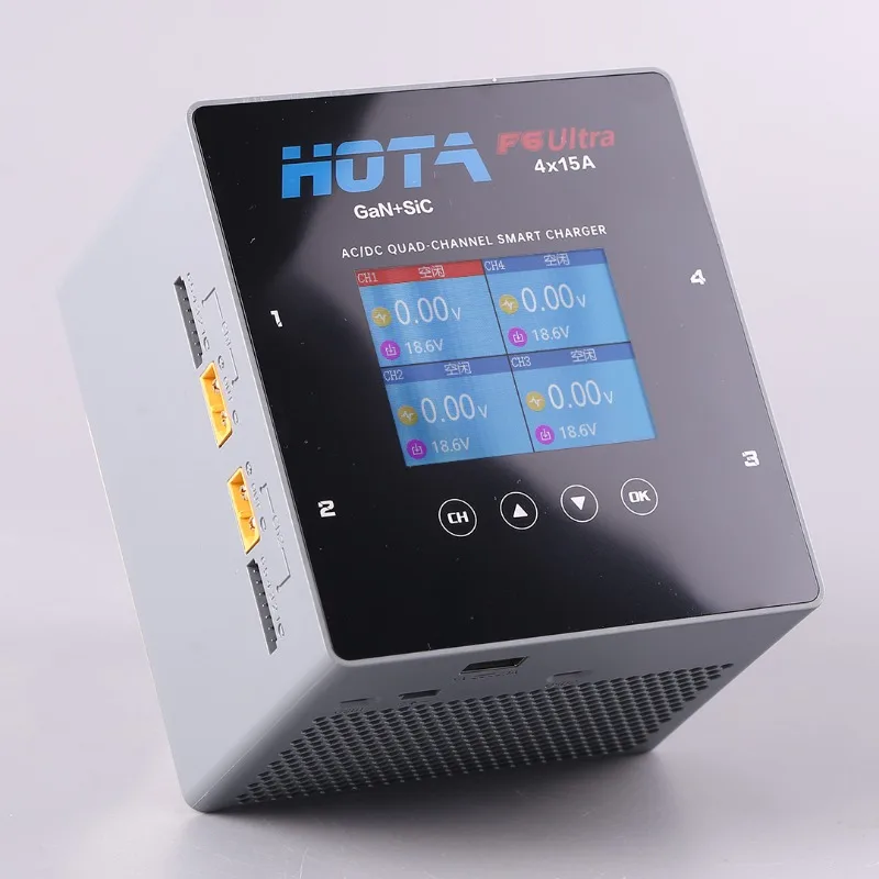 HOTA F6Ultra F6Ultra Dual-mode 4-channel Intelligent Balance Charger with Power Supply 1000W High-power Lithium Battery HOTA F6+