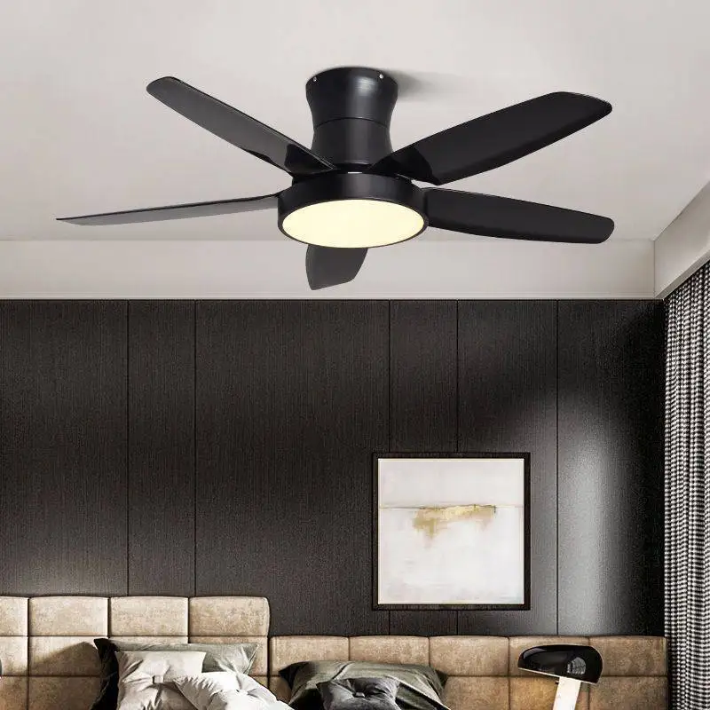 

Dining room bedroom simple household living room chandelier frequency conversion Nordic ceiling fan light