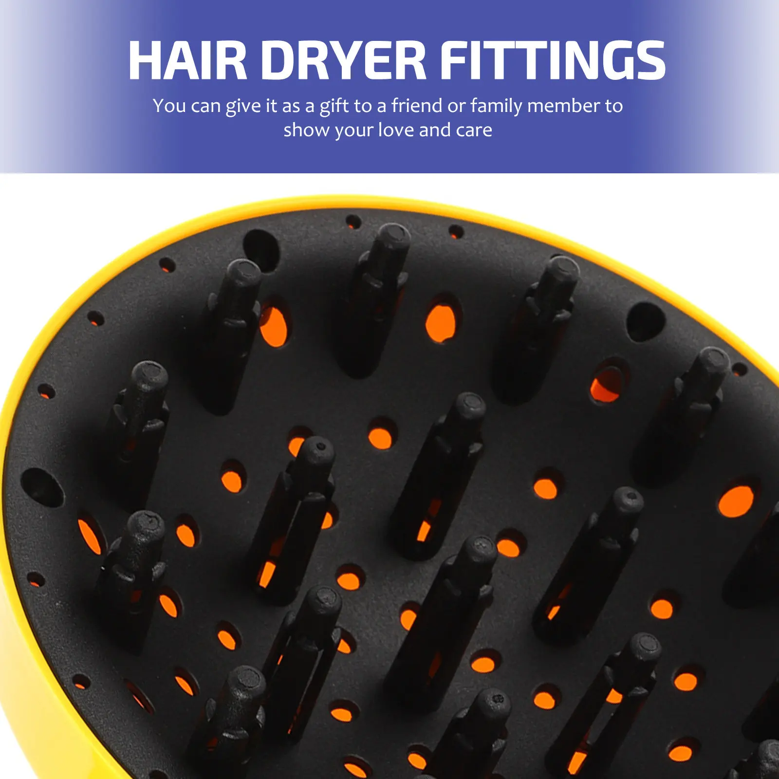 

Насадка-диффузор для фена для кудрявых, натуральных, волнистых волос: прочная, портативная, компактная, легкая, с функцией утолщения воздушного потока