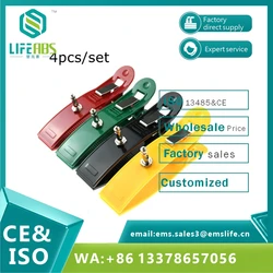 4pcs/set Nickel-plated EKG Limb Clamp Electrodes,Multi-function ,3.0&4.0&snap&clip purpose,with metal spring