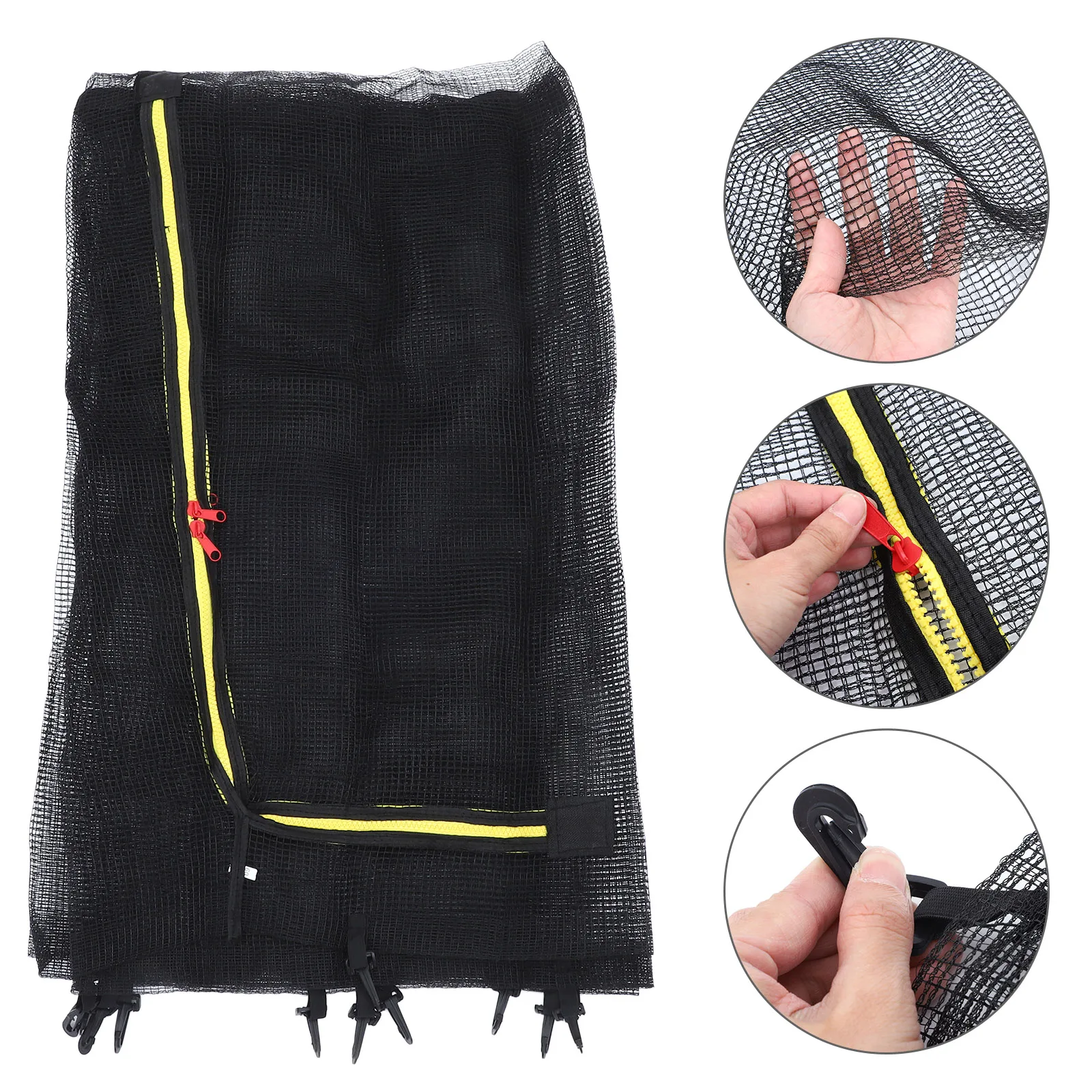 

Protective Net Replacement Enclosure Jumping Bed Safety Net Wear Resistant Anti-Fall Guard Durable Trampoline Fence Mesh