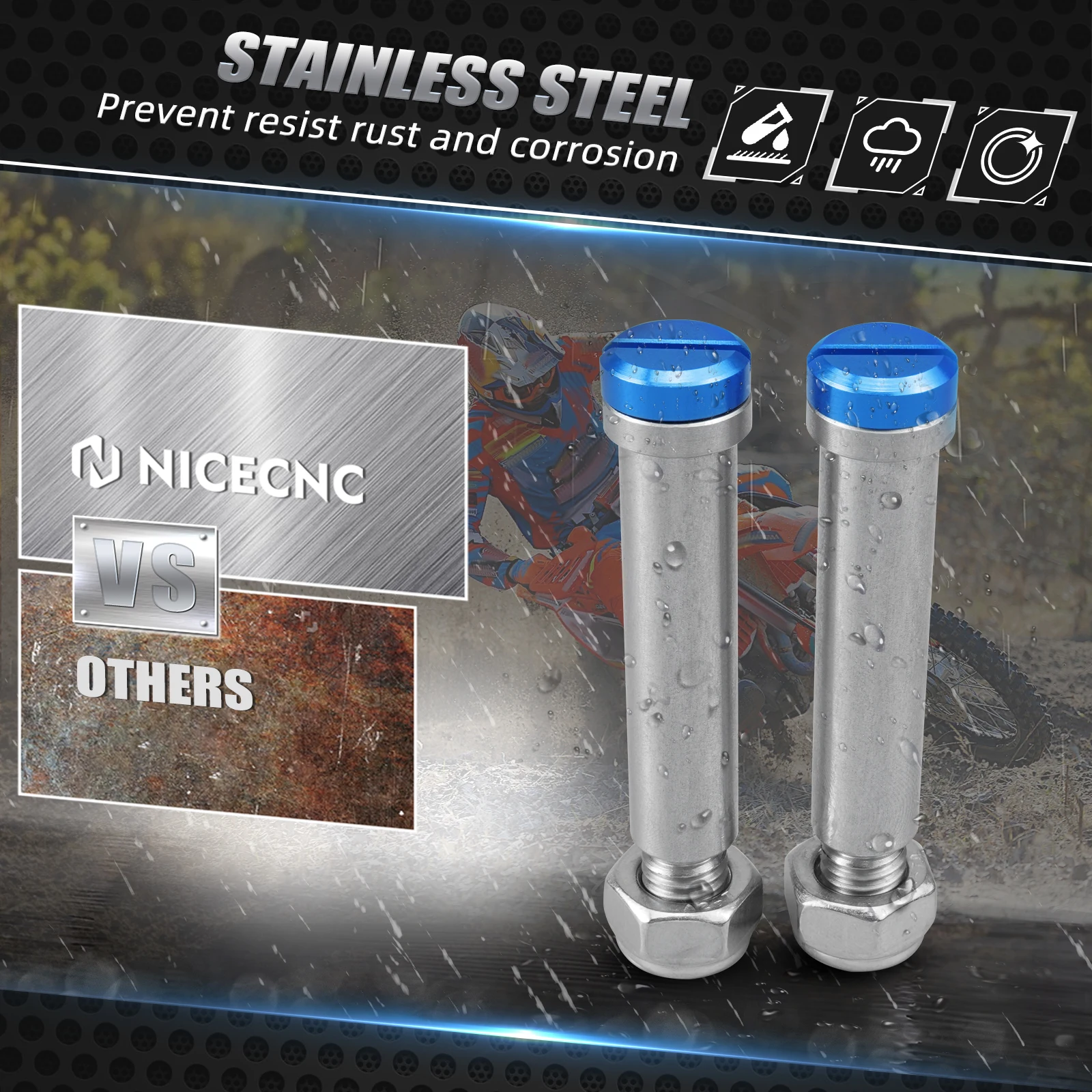 Yamaha YZ 65 85 125 250 YZ250F YZ450F WR250F WR450F YZ125X YZ250X YZ250FX YZ450FX WR250RX 발판 발 페그 레스트 페달 핀