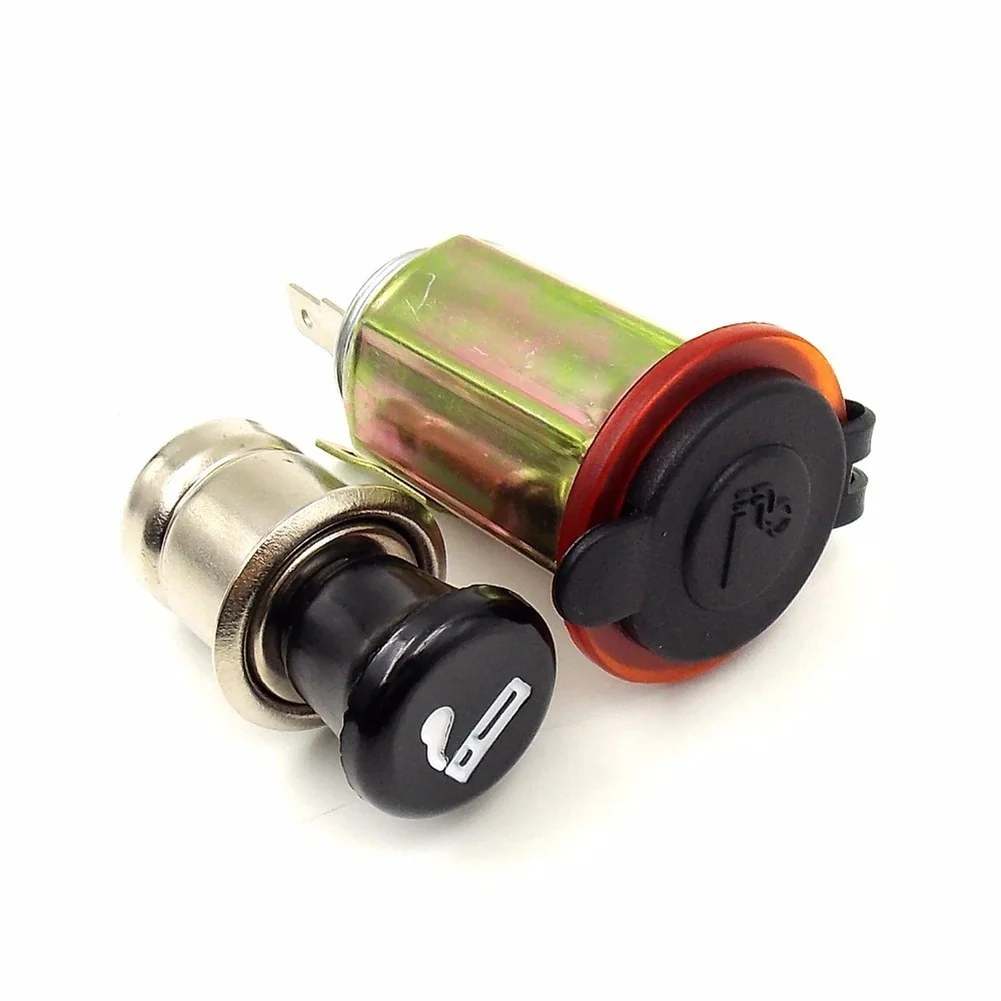 12V 24V Power Outlet Socket with Waterproof Cover for Car Motorcycle Boat RV Bus Suitable for Multiple Vehicle Types