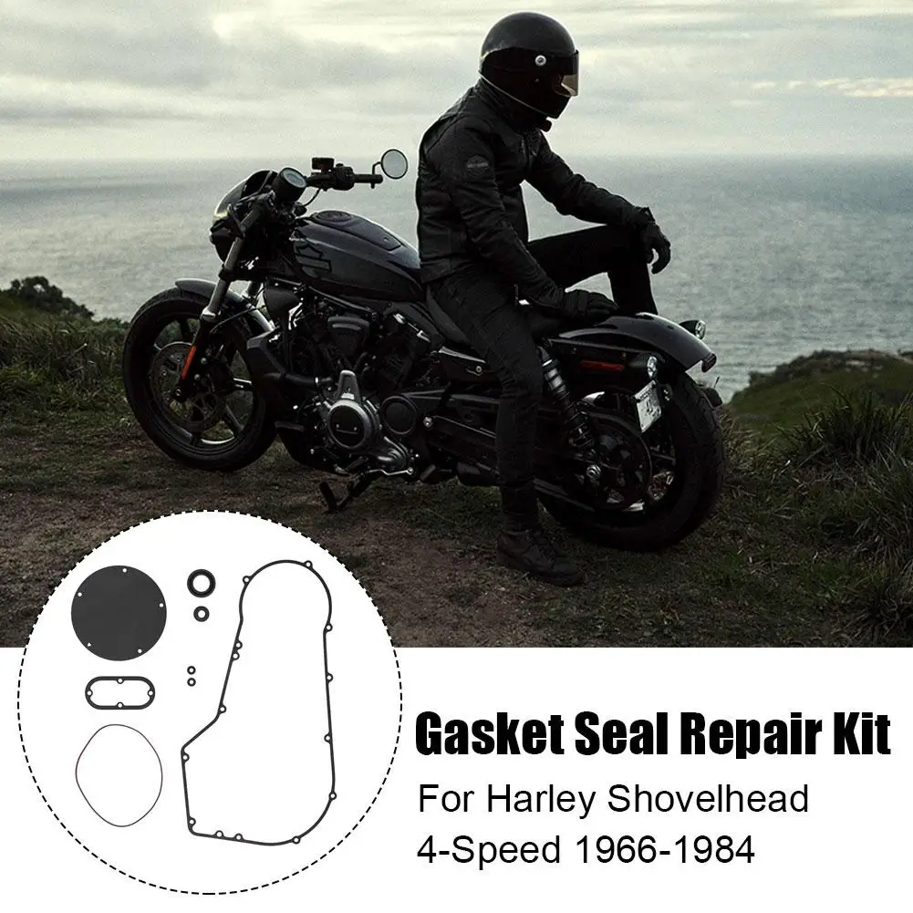 Engines Clutch Primary Cover Gasket Seals Kit For Softail Super Glide 1994 1995 1996 1997 1998 1999 2000-2005 H2d4