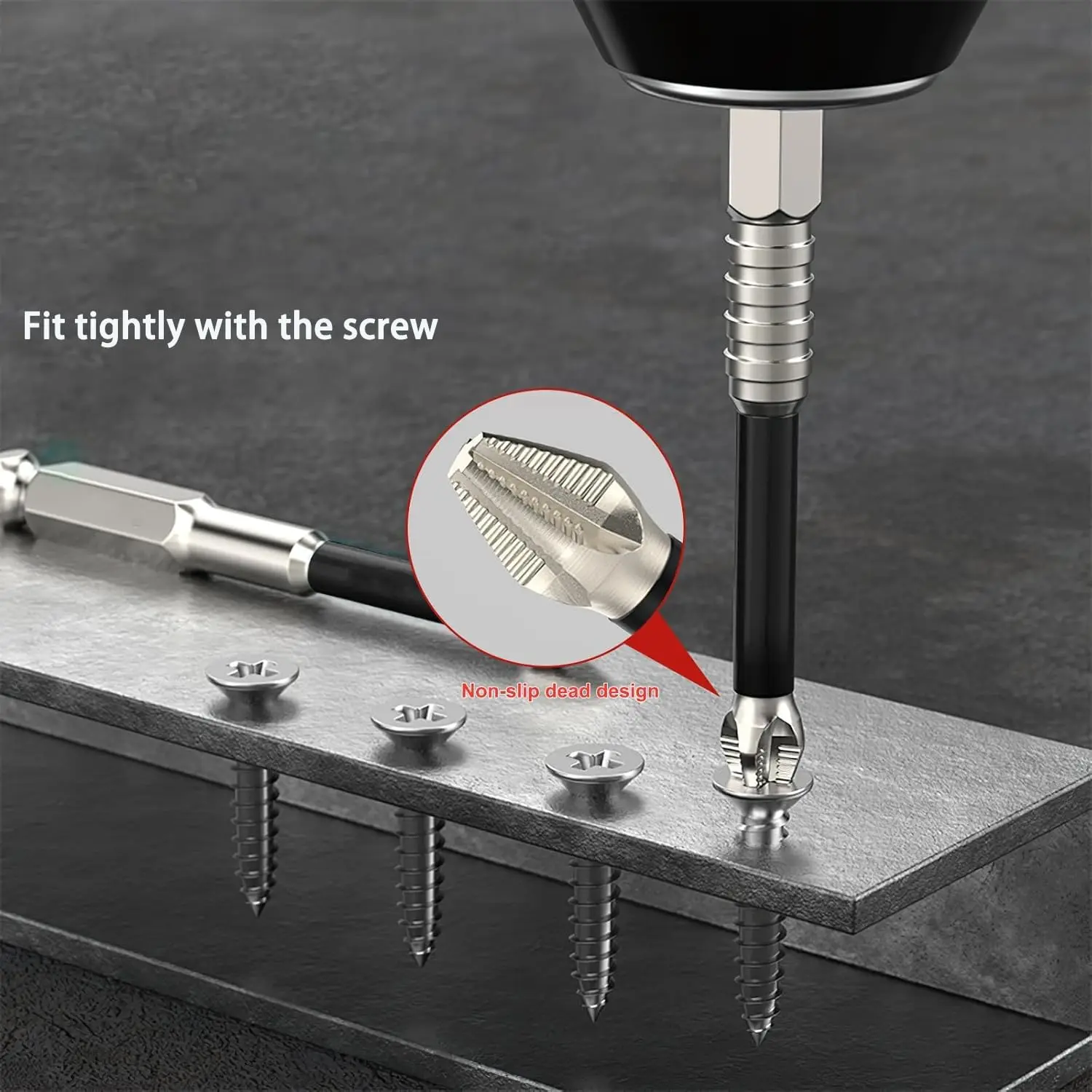 Strong Magnetic Screwdriver Drill Bit Set K5 Non-slip Alloy Steel Cross Head Electric Screwdriver Tips Impact Resistant Bits