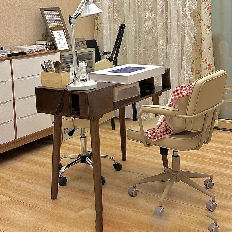 

Storage Minimalist Nail Table Trendy Italian Storage Modern Nail Desk Glamour Simple Muebles De Manicurista Salon Furniture