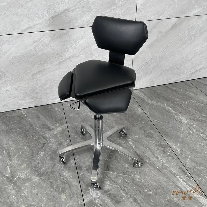 Saddle Adjustable Barber Chair Swivel High Heel Shampoo Styling Tattoo Barber Chair Barbershop Chaise Coiffeuse Salon Furniture