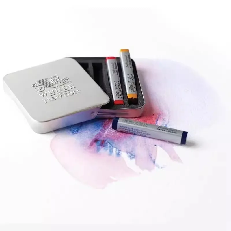 أعواد ألوان مائية صلبة لفنان وندسور نيوتن، رسم احترافي، رسم ألوان مائية رطبة وجافة