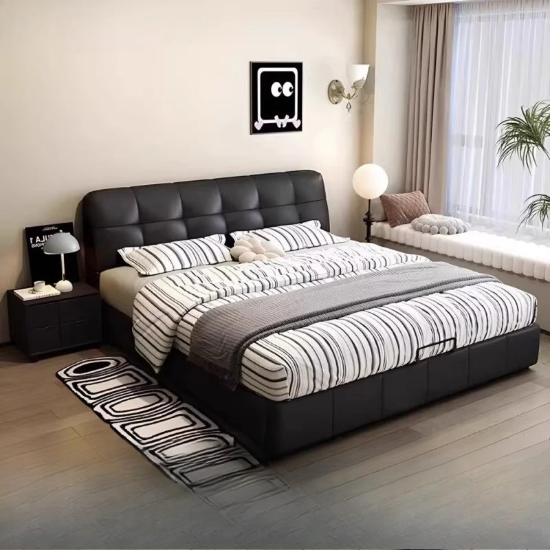 

Simple Queen Bed Luxury Bedroom Sleeping Full Frame Modern Headboards Bed Design European Letto Matrimoniale Unique Furniture