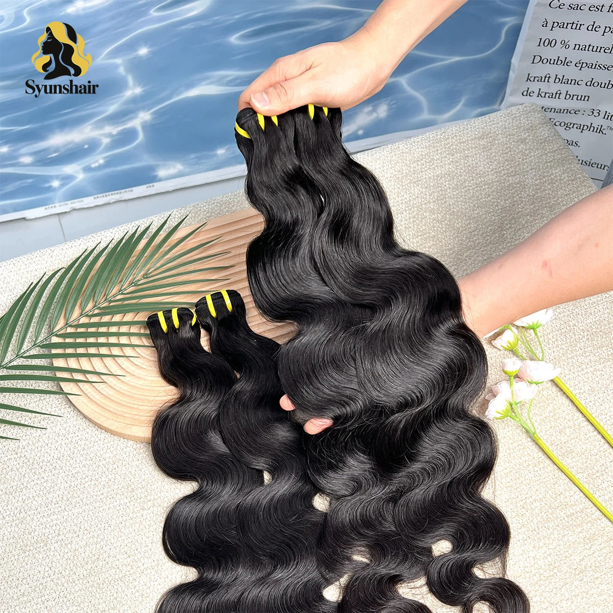 10-30 Inch 16A Body Wave Raw Human Hair Bundles 100% Unprocessed Vietnamese Human Hair Sew-in Weave Bundles Weave Extensions